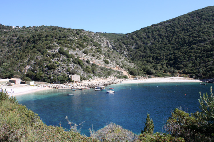 The beaches on the west coast of Kefalonia island